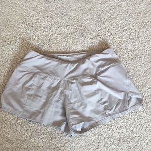 Grey Nike running shorts